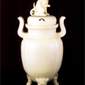 獅子乗鬼面足付大香爐 Incense Burner with seated Lion demon
