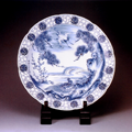南京焼き（薩摩磁器）大皿 Nankin pottery ＊（Large plate）