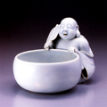 南京焼（薩摩磁器）布袋像 Nankin pottery ＊（Hotei figure）