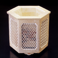 透彫六角植木鉢 Hexagon Flower pot with openwork
